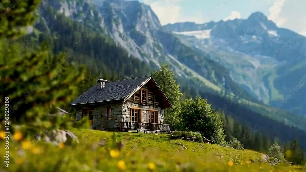 a cabin in the mountains a cabin in the mountains