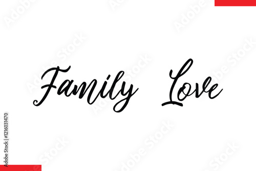 Strong together Family. Vector typography text