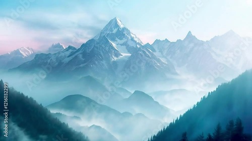 Wallpaper Mural mountains  and  trees Torontodigital.ca