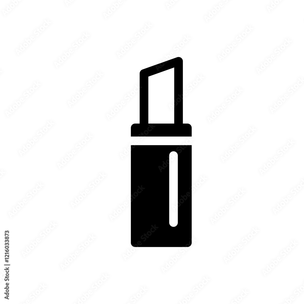 solid Lipstick with a pointed tip in a sleek design. solid Lipstick with a pointed tip in a sleek design.