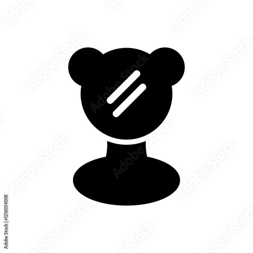 Sitting mirror in a simple, modern design.