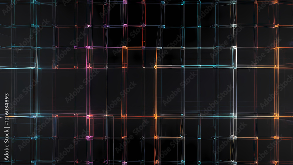 Luminous Interconnected Lines: Futuristic Abstract Grid
Luminous Interconnected Lines: Futuristic Abstract Grid