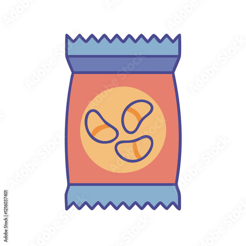 snack chips icon design