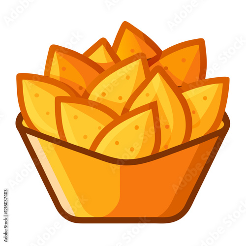 snack chips icon design