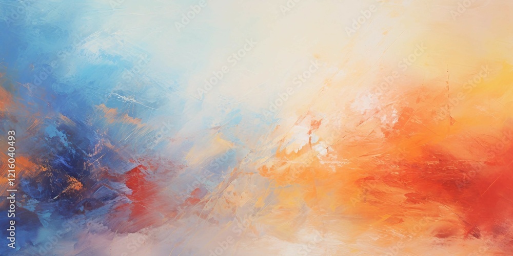 Fototapeta premium oil painting of hand drawn abstract artistic aesthetic background 