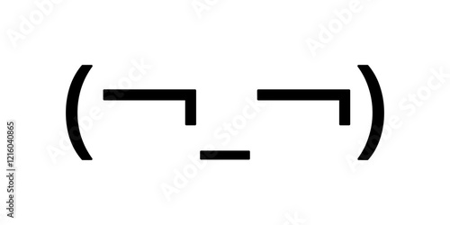 Suspicious face emoji