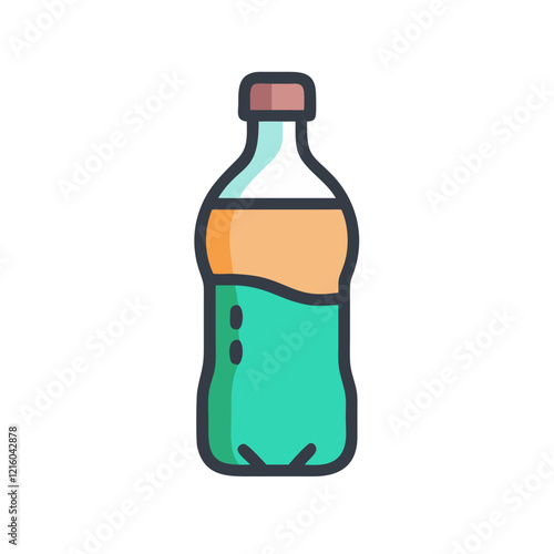 soda bottle icon design