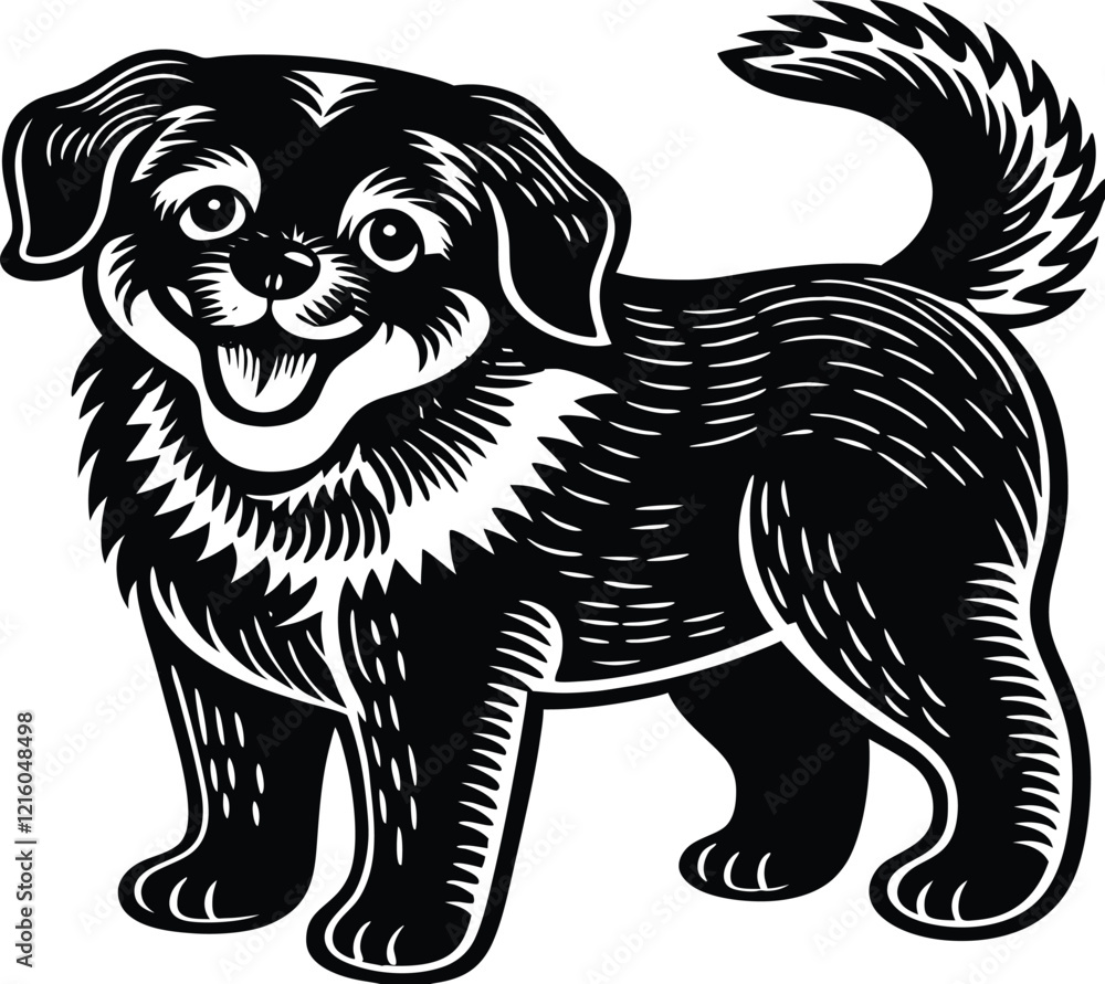 Fototapeta premium dog shullite vector