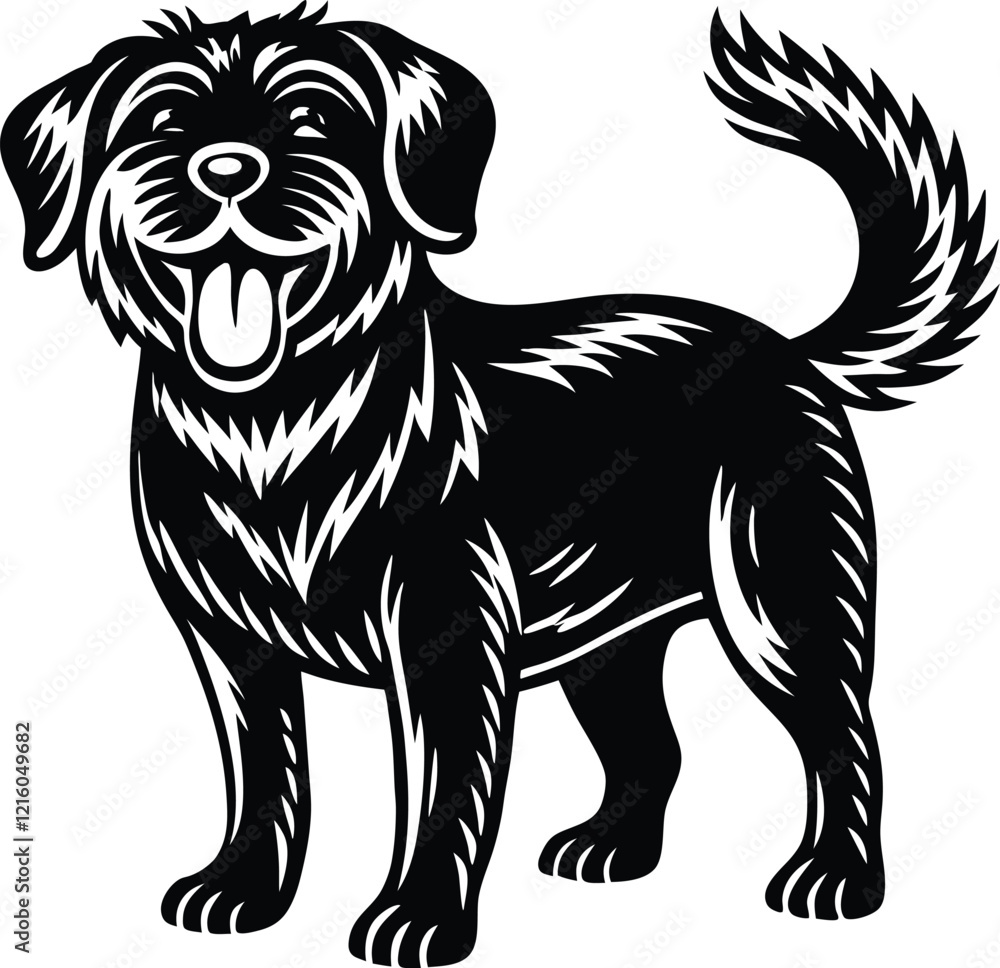 Obraz premium dog shullite vector