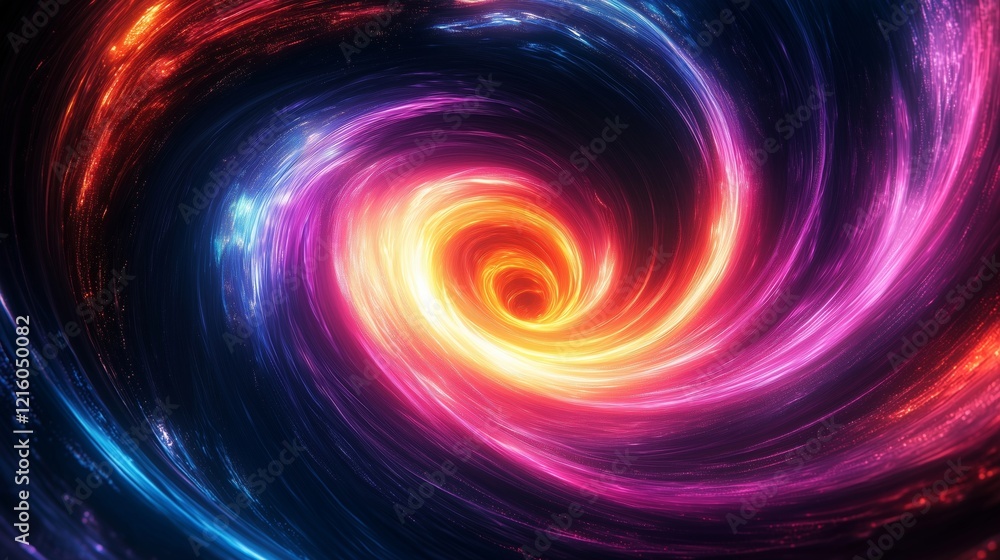 A Stunning Visual of a Spiraling Galaxy in Vibrant Colors A Stunning Visual of a Spiraling Galaxy in Vibrant Colors