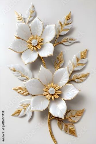 Glittery flowers with gemstone like petals