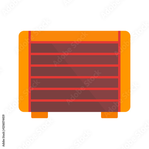 Gas Heater Vector Icon