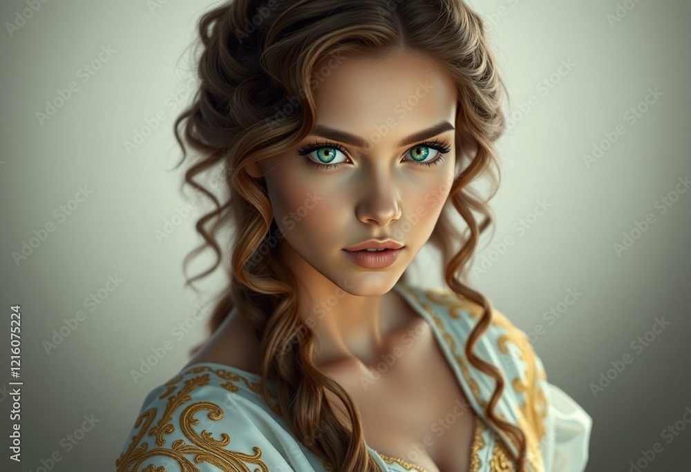 Obraz premium Fantasy portrait of a female character