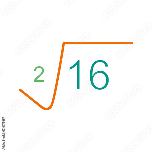 Square Root Vector Icon