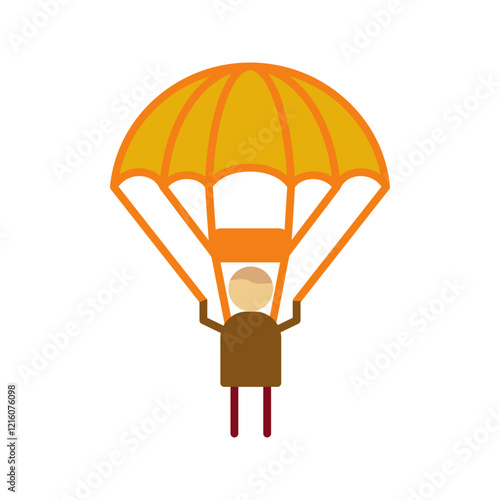 Parachuter Vector Icon