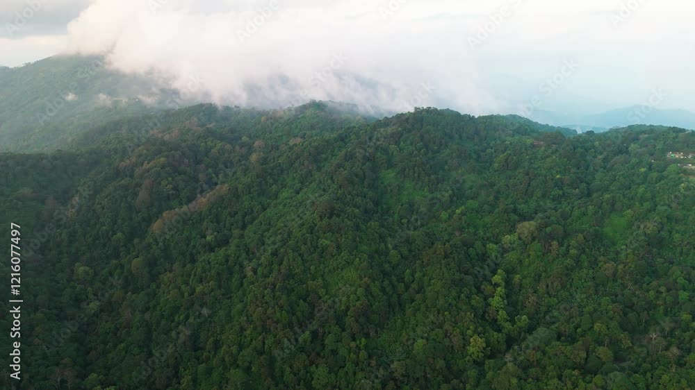 Huai Nam Dang National Park Pai District, Mae Hong Son Thailand mountains aerial drone footage Huai Nam Dang National Park Pai District, Mae Hong Son Thailand mountains aerial drone footage