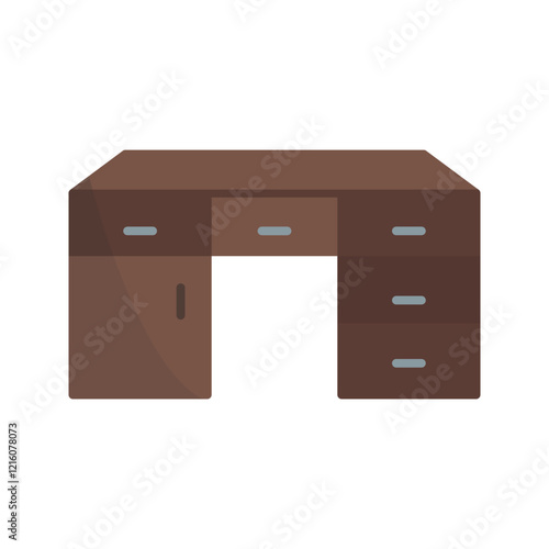 Table with Drawers Vector Icon