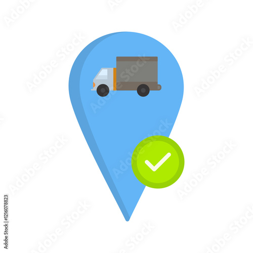 Valid Destination Vector Icon