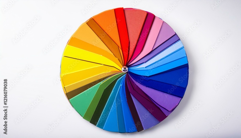 Obraz premium Vibrant color wheel showcasing a spectrum of hues.