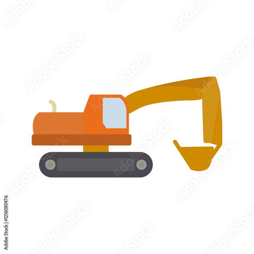 Excavator Vector Icon
