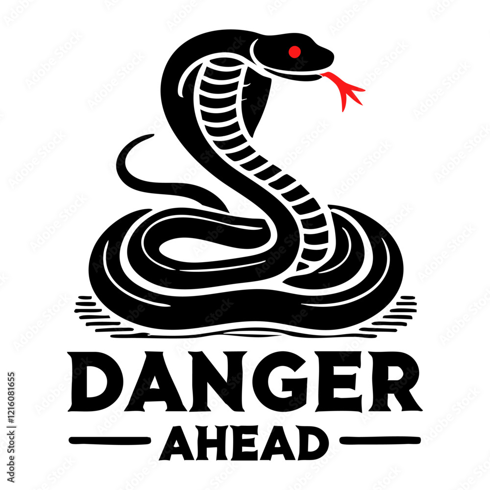 Snake Silhouette Vector Illustration with the text Snake Silhouette Vector Illustration with the text