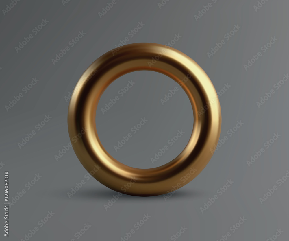 Shiny Gold Ring with Minimalist Design Shiny Gold Ring with Minimalist Design