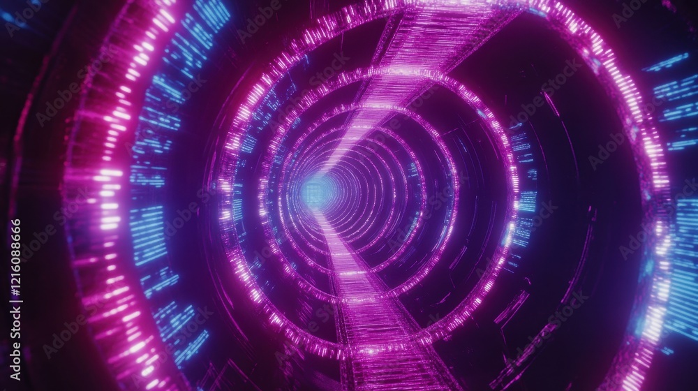 Abstract design featuring a glowing digital DNA helix surrounded by holographic biometric security visuals. Abstract design featuring a glowing digital DNA helix surrounded by holographic biometric security visuals.