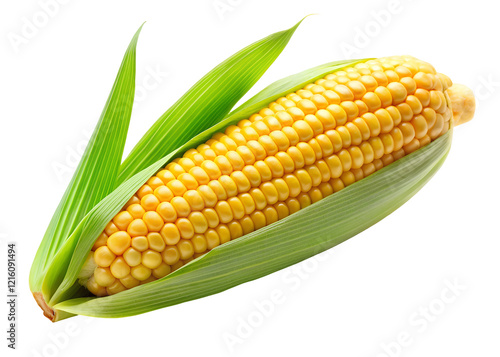 corn on the cob clipart image on transparent background