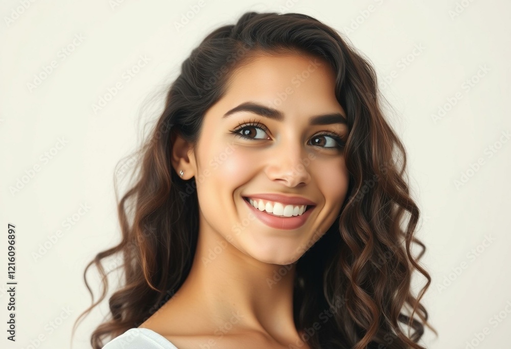Young Latin American woman with warm expression Young Latin American woman with warm expression