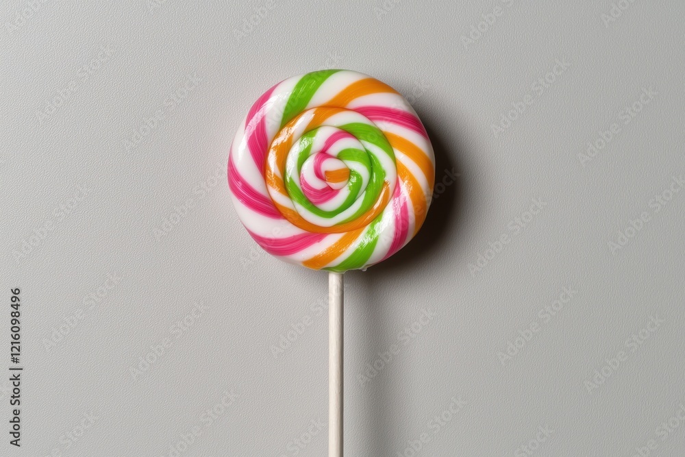Swirl lollipop candy on stick Swirl lollipop candy on stick