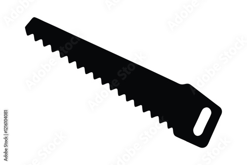 Crosscut Saw silhouette style vector design.eps