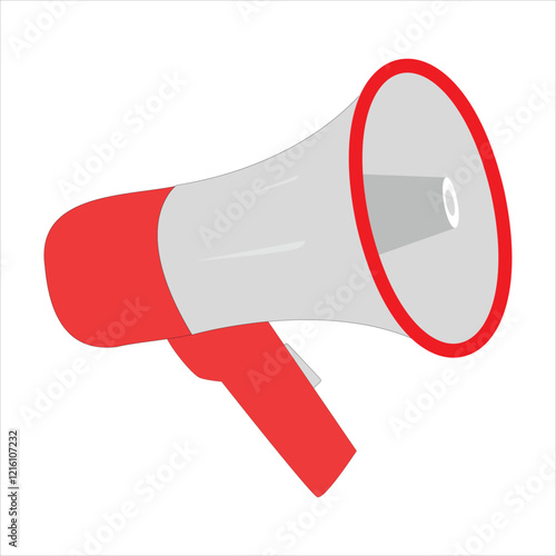 megaphone on white background