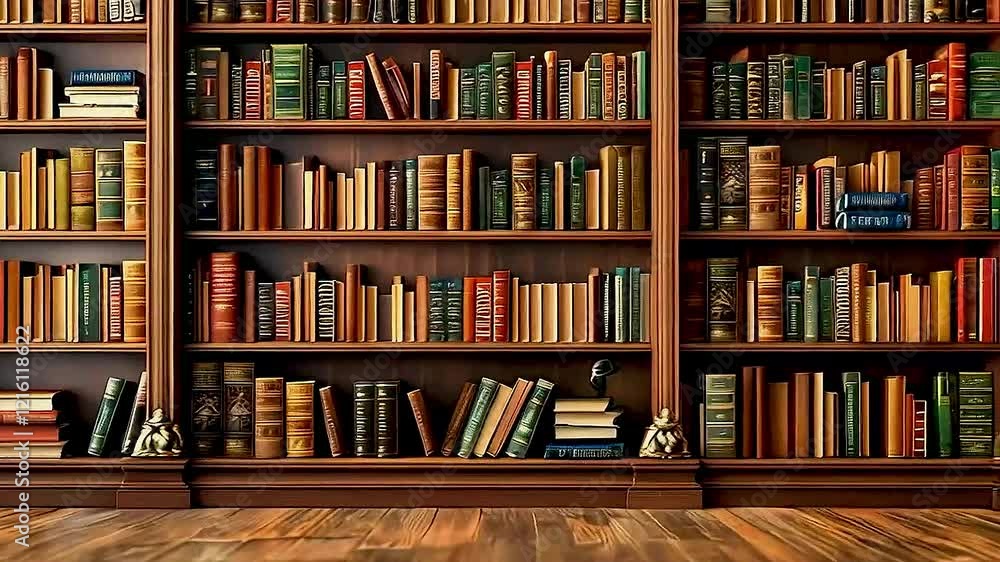 a bookshelf filled with books a bookshelf filled with books