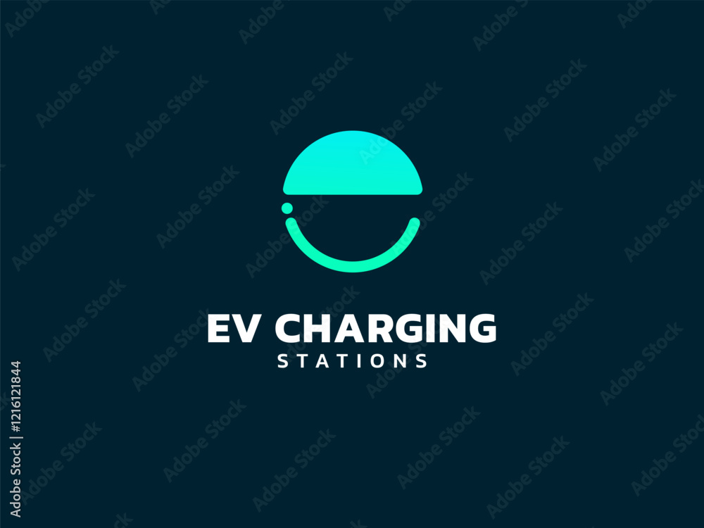 Electric vehicle charging with letter e circle shape logo vector design concept. Letter E logotype symbol for Electric Car, EV station, EV business, ui, website, clean energy, infographic, innovation. Electric vehicle charging with letter e circle shape logo vector design concept. Letter E logotype symbol for Electric Car, EV station, EV business, ui, website, clean energy, infographic, innovation.