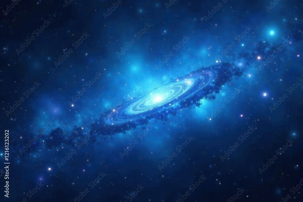 Glowing blue nebula, cosmic dust swirls on dark blue , vibrant, nebula Glowing blue nebula, cosmic dust swirls on dark blue , vibrant, nebula