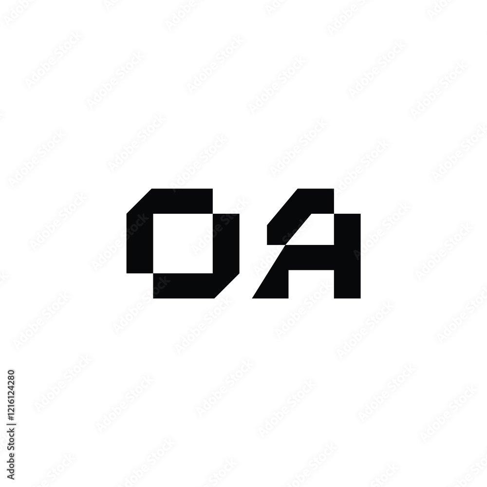 OA monogram logo design letter text name symbol monochrome logotype alphabet character simple logo OA monogram logo design letter text name symbol monochrome logotype alphabet character simple logo