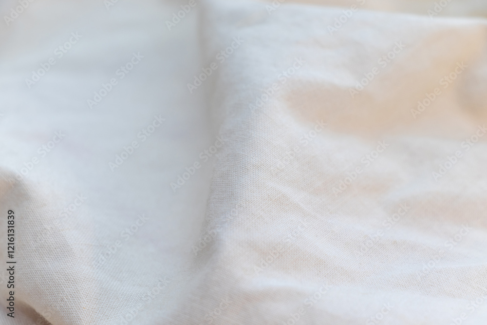 Obraz premium くしゃくしゃの白い布