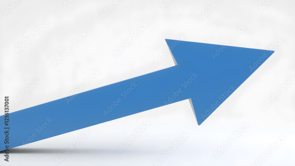 arrow success isolated on white 3d background with growth direction graph graphic symbol. Generative AI arrow success isolated on white 3d background with growth direction graph graphic symbol. Generative AI