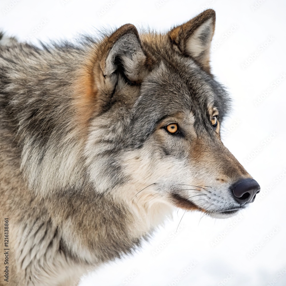 Gray Wolf Portrait Close-up Composition, Intense Gaze, Winter Fur, Wildlife Photography Wildlife Photography, Canis Lupus Gray Wolf Portrait Close-up Composition, Intense Gaze, Winter Fur, Wildlife Photography Wildlife Photography, Canis Lupus