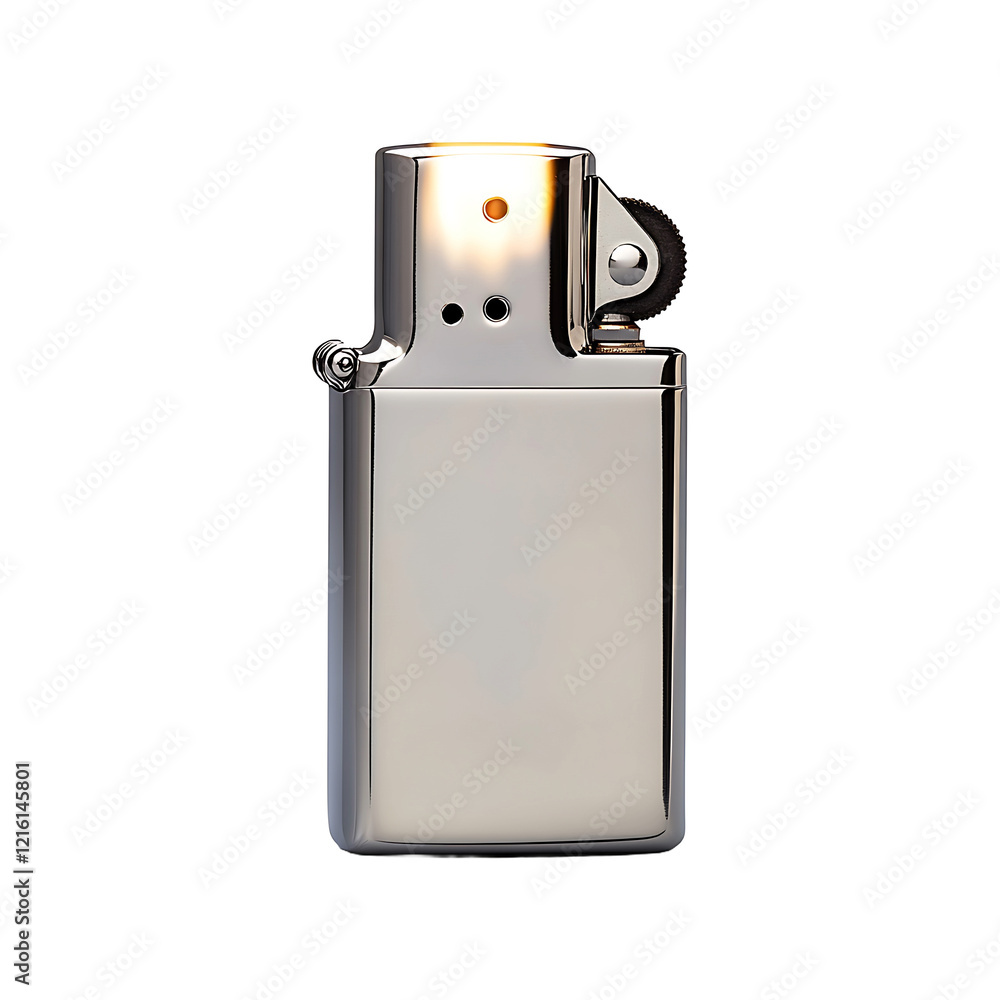 Silver Spark Lighter isolated on transparent background Silver Spark Lighter isolated on transparent background