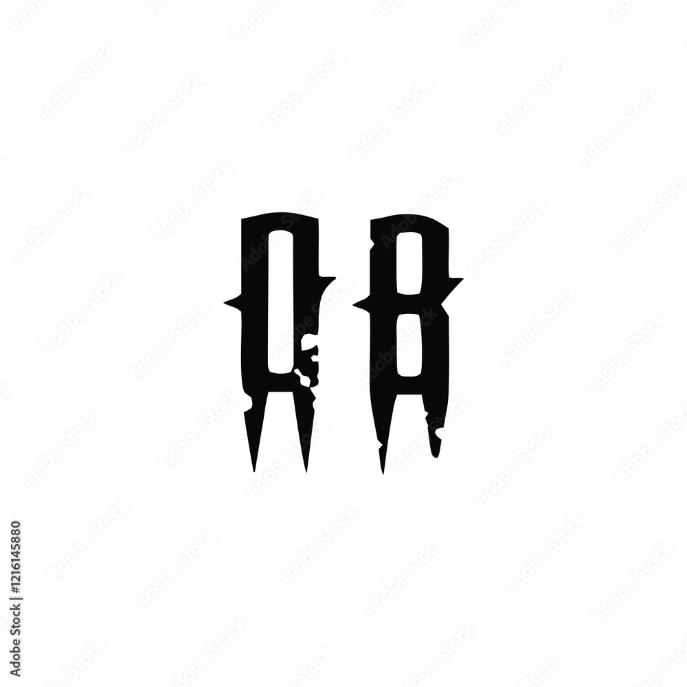 OB monogram logo design letter text name symbol monochrome logotype alphabet character simple logo OB monogram logo design letter text name symbol monochrome logotype alphabet character simple logo