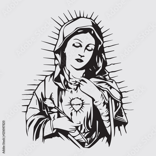 illustration design For Virgen de Guadalupe.eps