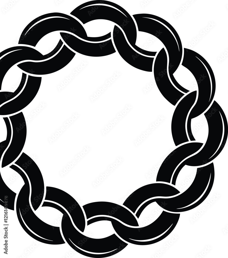 Celtic Knotwork Circular Design Intertwined Black Pattern Frame Celtic Knotwork Circular Design Intertwined Black Pattern Frame