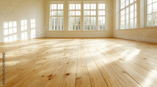 Wallpaper Mural Sunlight on Hardwood Floor Interior Illustration Torontodigital.ca