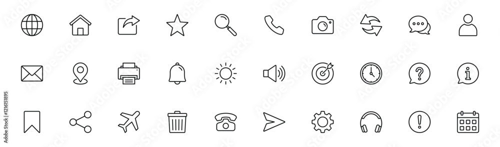 Fototapeta premium Contact Us Icon set. web icon set vector