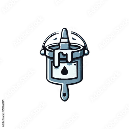 Paint icon vector symbol design illustration.