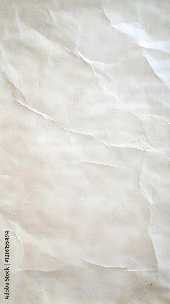 Obraz premium Wrinkled White Paper Texture Background
