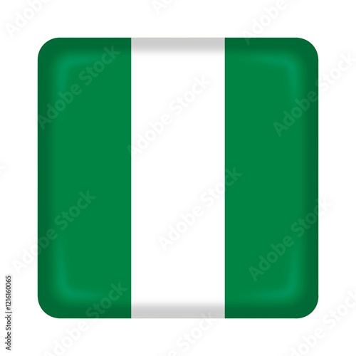 Free Download Nigeria flag cube pin and badge - GFXLoad