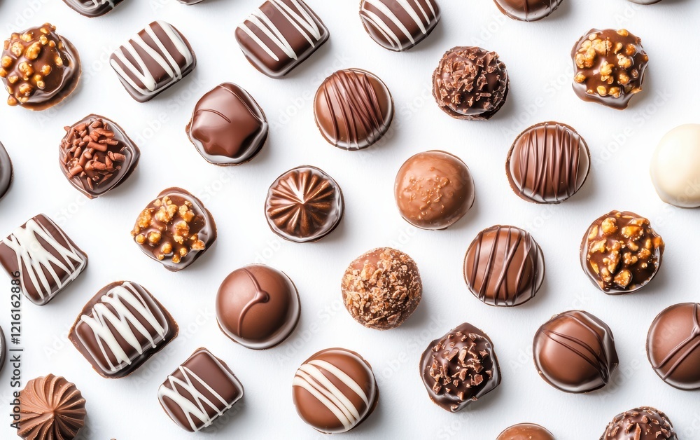 Chocolate bright candy isolated on white background Chocolate bright candy isolated on white background