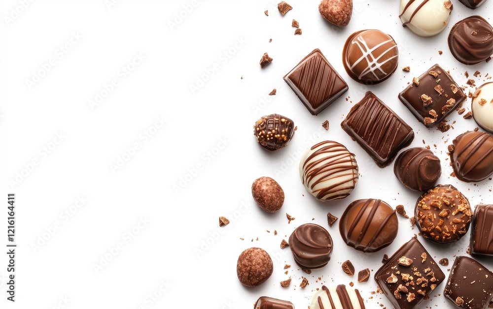 Chocolate candy isolated on white background Chocolate candy isolated on white background